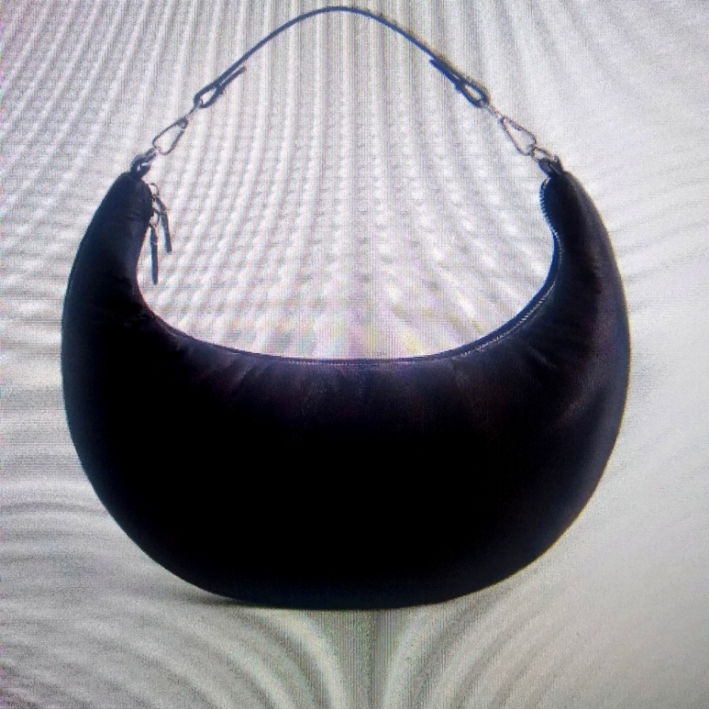 NWT Mango nylon baguette bag